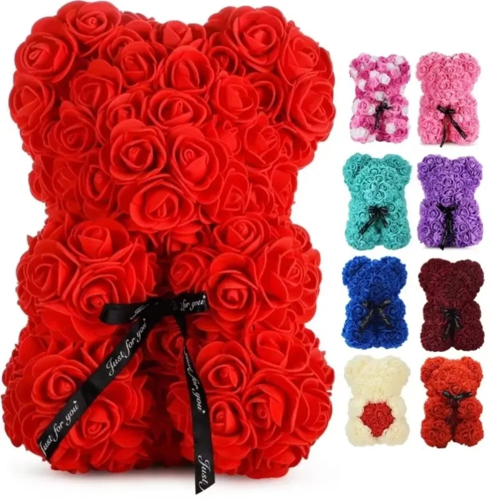 Artificial Flower Eternal Rose Teddy Bear